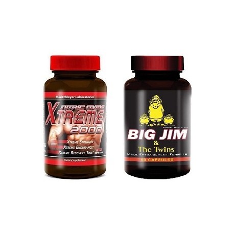 PACK SUPER MUSCULO Y RENDIMIENTO SEXUAL 2 FRASCOS