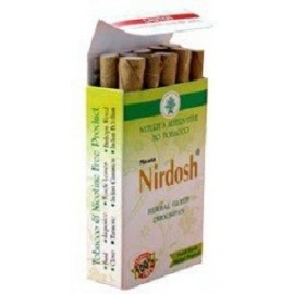 NIRDOSH CIGARRILLOS SIN NICOTINA 5 PAQUETES X 10 CIGARROS