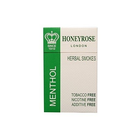 HONEYROSE MENTHOL NICOTINE FREE 20 CIGARRILLOS