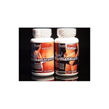 PACK QUEMAGRASA Y DESINTOXICANTE ACAI BERRY 2 FRASCOS X 60 CAPSULAS
