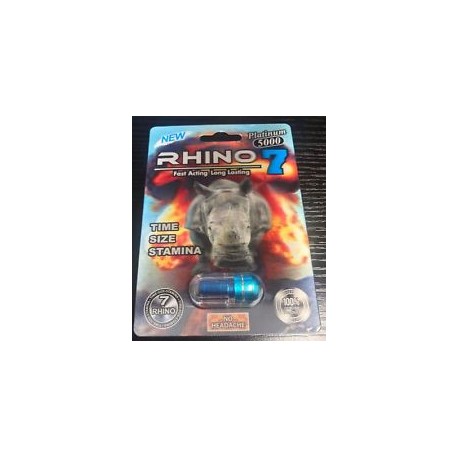 RHINO 7 - POTENCIADOR SEXUAL MASCULINO (24 CÁPSULAS X3)