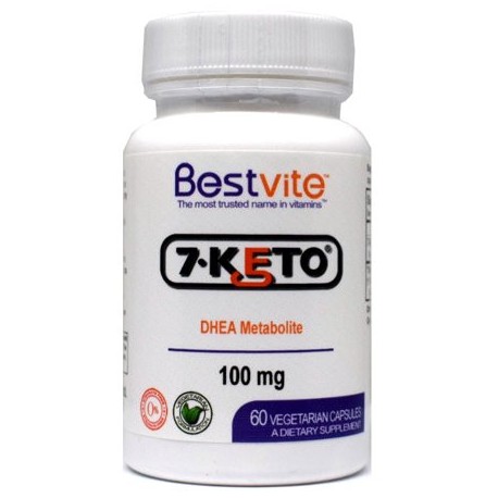 7-Keto DHEA 100 mg (60 cápsulas vegetarianas) - No hay estearatos