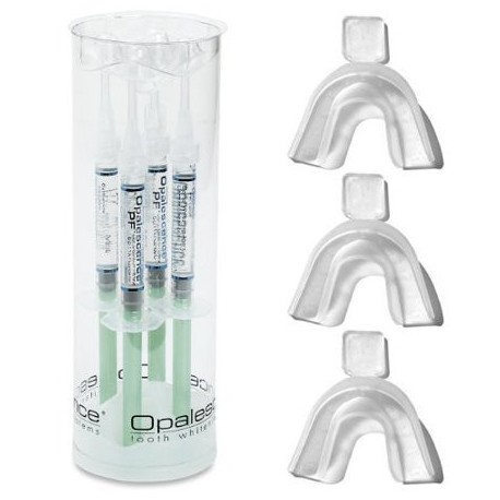 Opalescence dientes Whitening Gel de menta 35% con 3 GreenDot bandejas dientes (35 4 Jeringas)