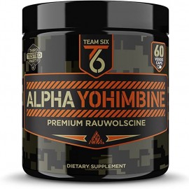 Team Six Suplementos Alpha Yohimbine Quemador de grasa de corteza de yohimbe