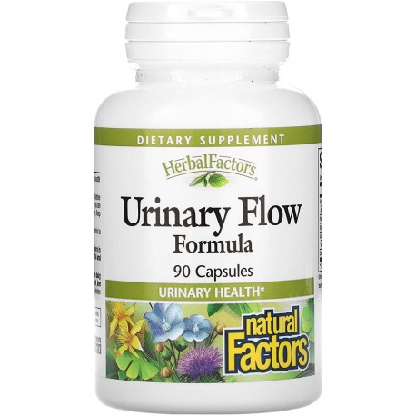 NATURAL FACTORS HERBALFACTORS URINARY FLOW FORMULA APOYA LA SALUD URINARIA 90 CAPSULAS