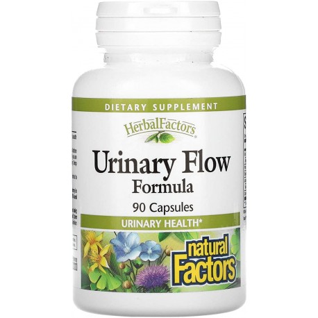 NATURAL FACTORS HERBALFACTORS URINARY FLOW FORMULA APOYA LA SALUD URINARIA 90 CAPSULAS