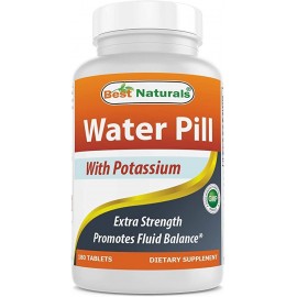 BEST NATURALS WATER PILLS WITH POTASSIUM TABLET 180 COUNT