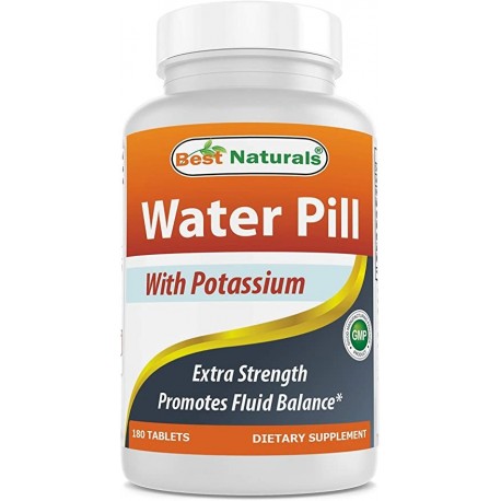 BEST NATURALS WATER PILLS WITH POTASSIUM TABLET 180 COUNT