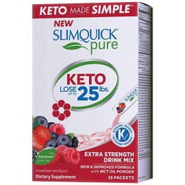 SLIMQUICK PURE EXTRA STRENGTH MIXED BERRY DRINK MIX 26 CAPS