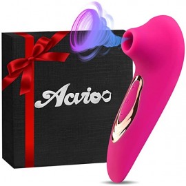 VIBRADOR CLITORIS CHUPADOR PUNTO G CON 5 FRECUENCIAS