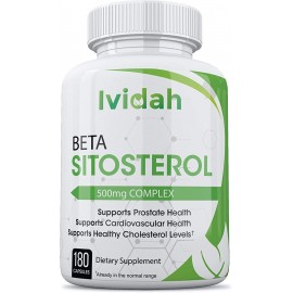 ALTA POTENCIA BETA SITOSTEROL PLANT STEROLS IVIDAH SUPPLEMENTS 180 CAPSULES 6 MONTHS SUPPLY