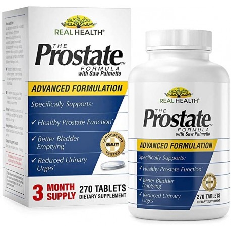 REAL HEALTH LABORATORIES THE PROSTATE FORMULA WITH SAW PALMETTO 270 COMPRIMIDOS