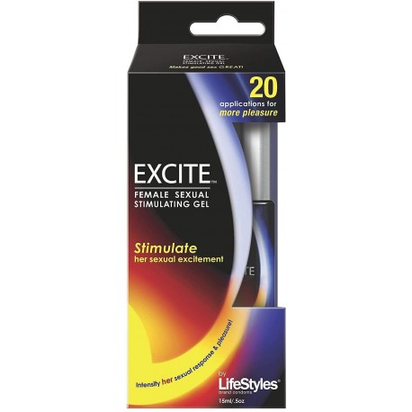 LIFESTYLES EXCITE FEMALE STIMULATING GEL 15 ML PAQUETE DE 2