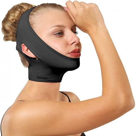 POSTQUIRURGICO CHIN VENDAJE DE LA CORREA PARA MUJERES CUELLO Y LA BARBILLA COMPRESION DE ROPA WRAP FACE MAS DELGADO APRIETE JO