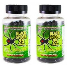 BLACK SPIDER 25 MG EPHEDRA 100 CAPSULAS