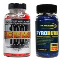 EPH 100 EPHEDRA 100MG + 1 PYROBURN 30 MG (2 PRODUCTOS)