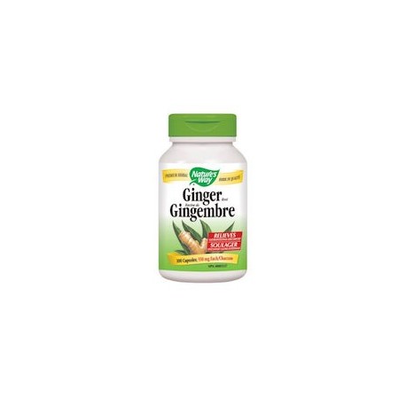 GINGER GINGEMBRE 550 MG - JENGIBRE PURO (100 CAPSULAS)