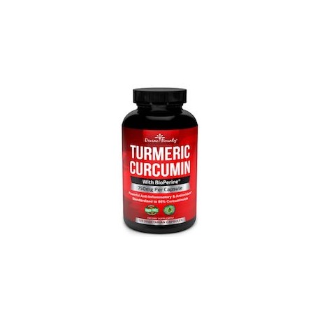 TURMERIC CUCRCUMIN WITH BIOPERINE BLACK PEPPER EXTRACT 750MG (120 CAPSULAS)