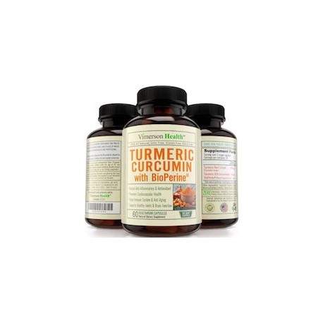 TURMERIC CURCUMIN WITH BIOPERINE - ANTIINFLAMATORIO NATURAL (150 CAPSULAS)