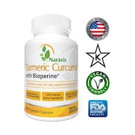 TURMERIC CURCUMIN WITH BIOPERINE 500MG - EL MEJOR ANTIINFLAMATORIO NATURAL (120 CAPSULAS)