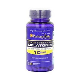 SUPER STRENGTH MELATONIN 10MG - DORMIR BIEN Y PROFUNDO (120 CAPSULAS)