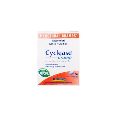 CYCLEASE CRAMP - MEDICINA HOMEOPÁTICA PARA DOLORES MENSTRUALES (60 TABLETAS)