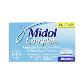 MIDOL COMPLETE - ALIVIAR DOLORES PREMENSTRUALES Y DE REGLA (40 CÁPSULAS)