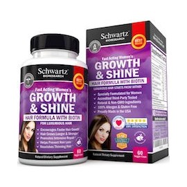 GROWTH SHINE - CABELLO MÁS FUERTE Y MÁS CANTIDAD (60 CAPSULAS)