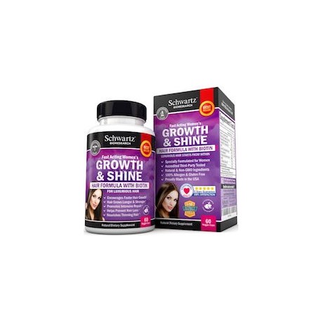 GROWTH SHINE - CABELLO MÁS FUERTE Y MÁS CANTIDAD (60 CAPSULAS)