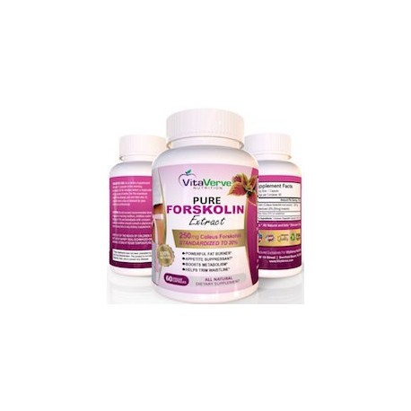 PURE FORSKOLIN EXTRACT - (60 CAPSULAS VEGETARIANAS)