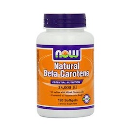 NATURAL BETA CAROTENE - NATURAL Y BIO DISPONIBLE (180 CAPSULAS)