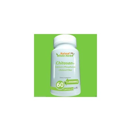 CHITOSAN - CALCIUM - PHOSPHORUS - NATURAL FIBER (60 CAPSULAS)