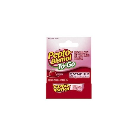 PEPTO BISMOL TO GO (12 TABLETAS)