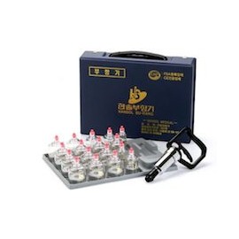 CUPPING THERAPY EQUIPMENT SET (17 COPAS CON SUCCIONADOR)