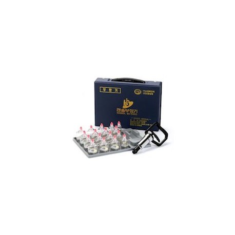 CUPPING THERAPY EQUIPMENT SET (17 COPAS CON SUCCIONADOR)