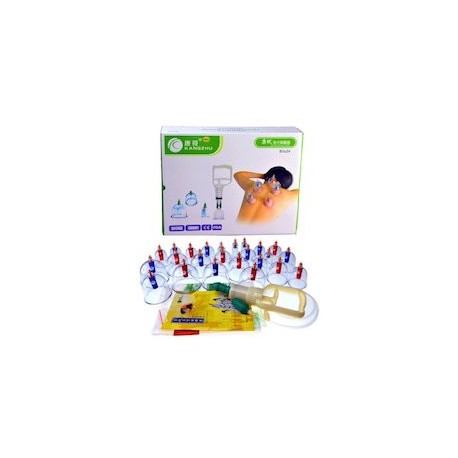 KANGZHU 24 CUP BIOMAGNETIC CHINESE THERAPY SET (24 COPAS)