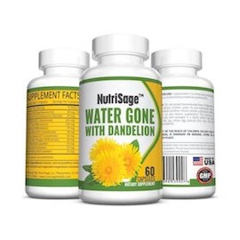 WATER GONE WITH DANDELION (60 CAPSULAS)