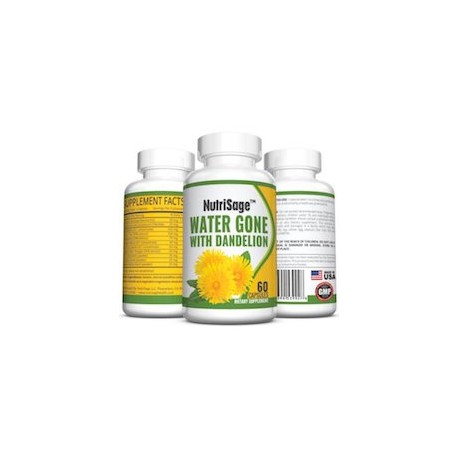 WATER GONE WITH DANDELION (60 CAPSULAS)