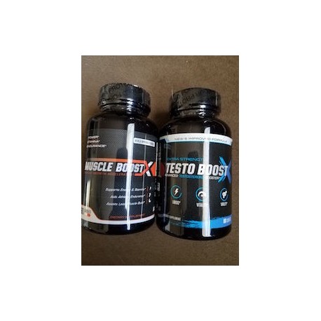 MUSCLE BOOST X NO2 60 CAPS + TESTO BOOST X COMBO PACK 60 CAPS