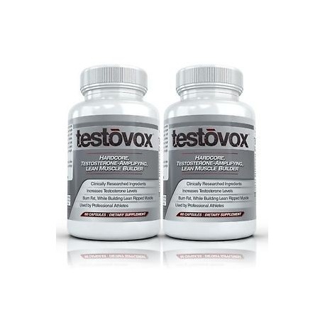 TESTOVOX SUPLEMENTO PARA DEFINIR Y AUMENTAR MUSCULOS 60 CAPS 2 FRASCOS