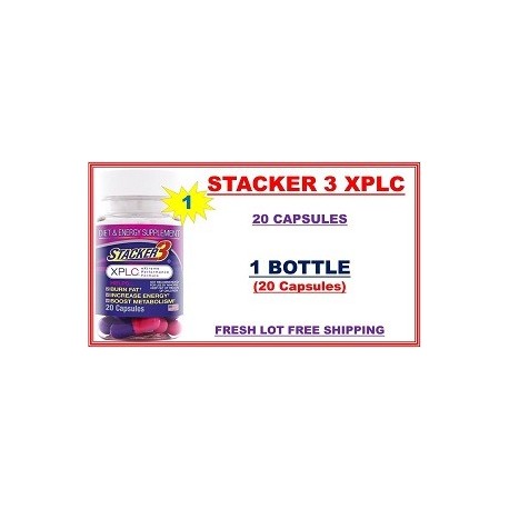 STACKER 3 XPLC 20 CAPS QUEMADOR EPHEDRA 1 FRASCO