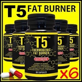 T5 FAT BURNER 360 CAPS QUEMAR GRASA CORPORAL 6 FRASCOS