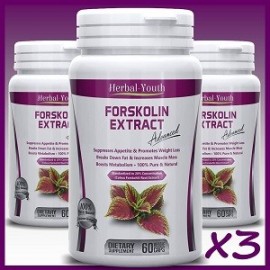 FORSKOLIN PILLS EXTRACT 180 CAPS X3 FRASCOS