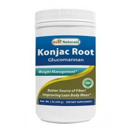 BEST NATURALS KONJAC ROOT GLUCOMANNAN 454 GRAMOS