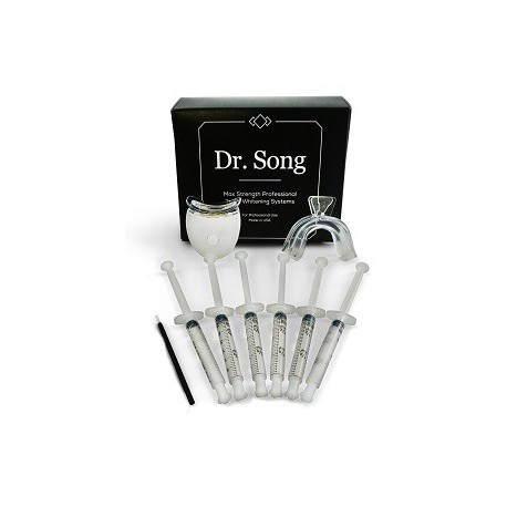 DR SONG HOME TEETH WHITENING KIT (8 JERINGAS XL CON LUZ BANDEJA Y GEL)