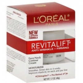 L'Oreal Revitalift Cara y Cuello anti-arrugas y Reafirmante Hidratante Crema de Día 1,70 oz