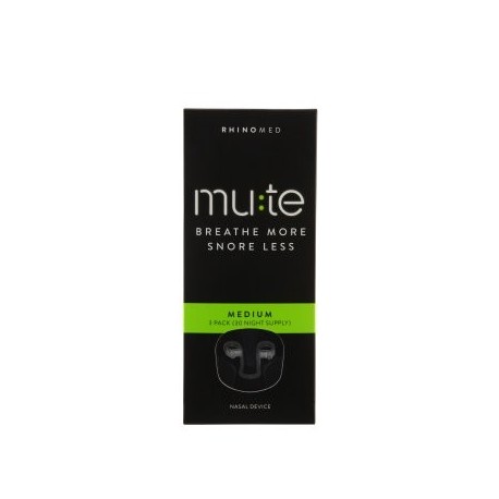 Mute Detener ronquido nasal de dispositivos, mediana, 3 Ct