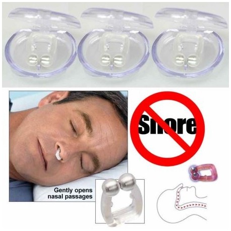 3 Stop Snore Anti Snoring Nose Clip Sleep Aid Guard Night Device Tv Quiet New -