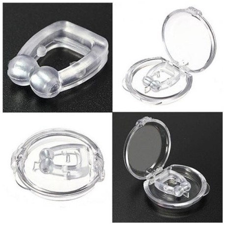 Parada del ronquido libre de lucha contra el ronquido de la nariz clips transparente Clip Sleep Apnea Guardia Ayuda