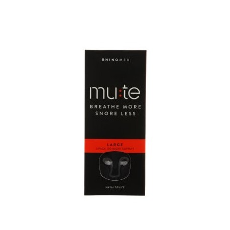 Mute Detener ronquido nasal Device, Grande, 3 Ct